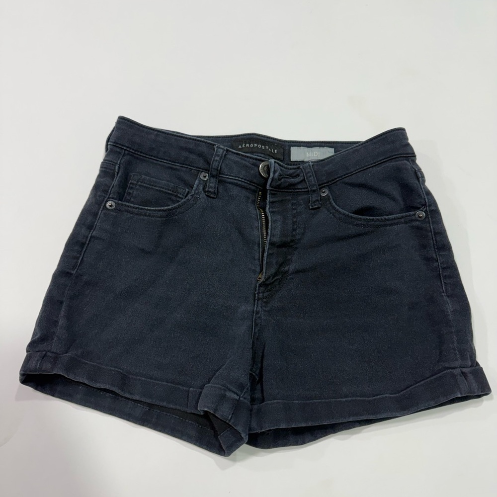 Aeropostale Women’s Black Jeans Shorts Size 4